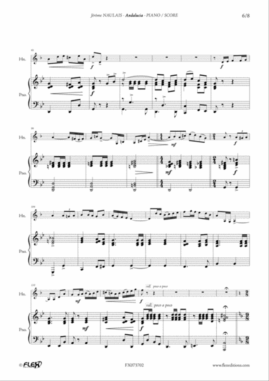 Andalucia Andalucia Piano Accompaniment scores gallery preview page 6