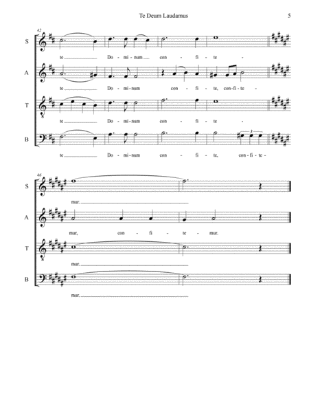 Te Deum (Vocal Score) image number null