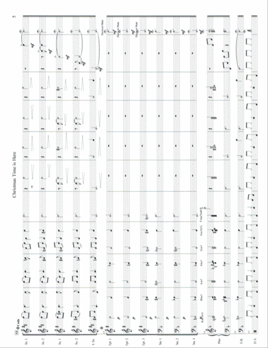 Christmas Time Is Here Jazz Ensemble scores gallery preview page 5