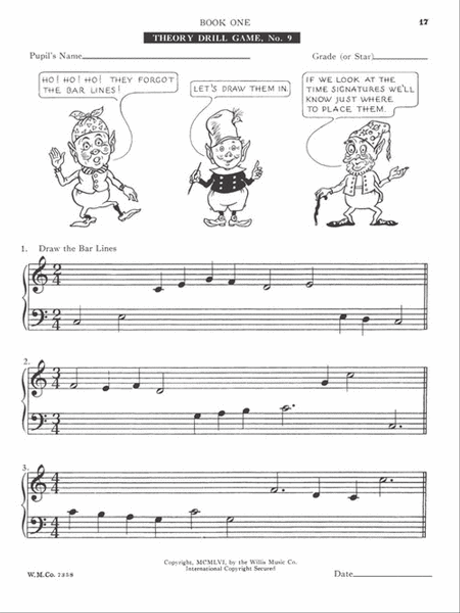 Theory Drill Games - Book 1 Piano Method scores gallery preview page 5