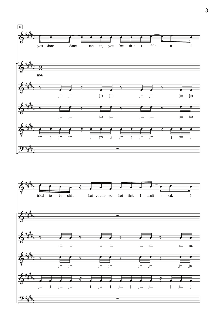 I'm Yours (arr. Deke Sharon) 4-Part scores gallery preview page 2