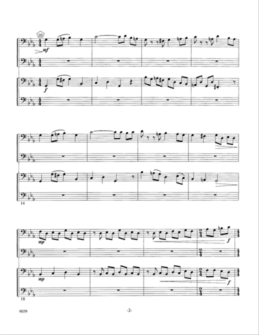 Tuba Quartet No. 1 EETT scores gallery preview page 5
