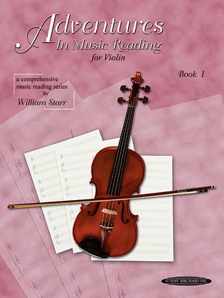 Book cover for Adventures in Music Reading for Violin, Book 1