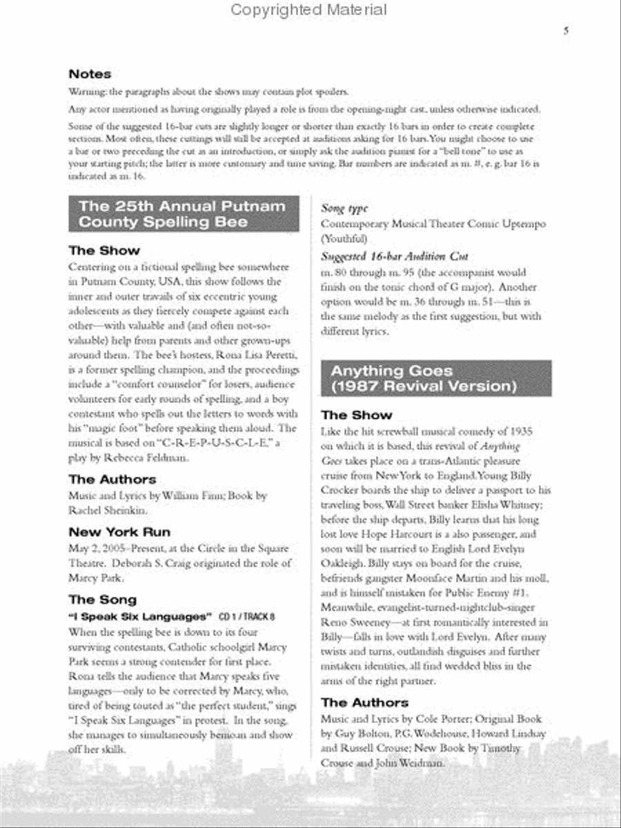 Singer's Library of Musical Theatre - Vol. 2 Voice scores gallery preview page 4