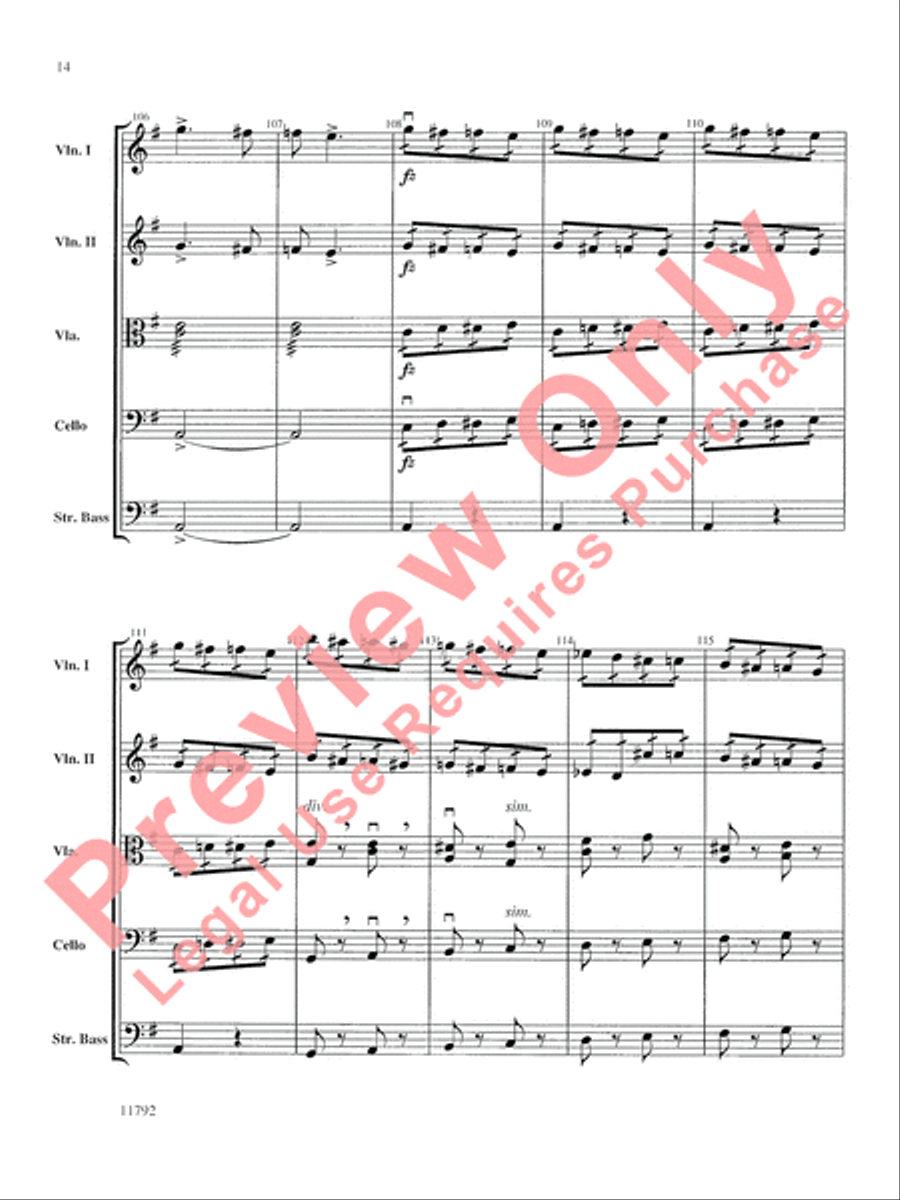 Symphony No. 9 String Orchestra scores gallery preview page 15