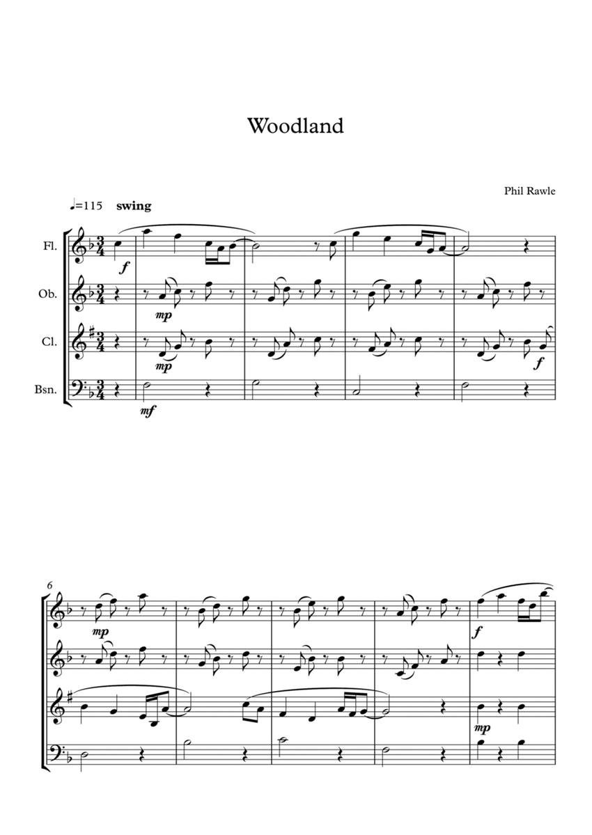 Woodland - Wind Quartet image number null