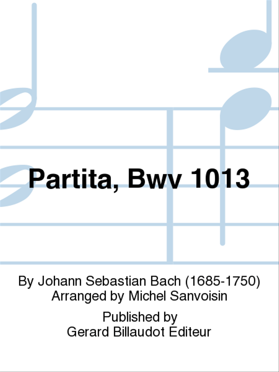 Partita BWV 1013 Alto Recorder scores gallery preview page 1