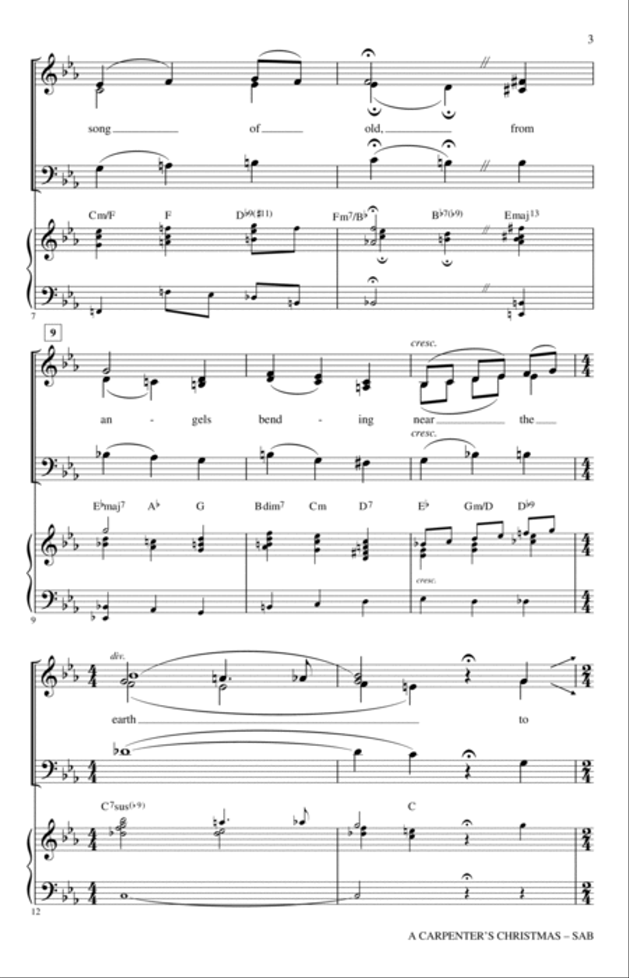 A Carpenter's Christmas (arr. Roger Emerson) 3-Part scores gallery preview page 2