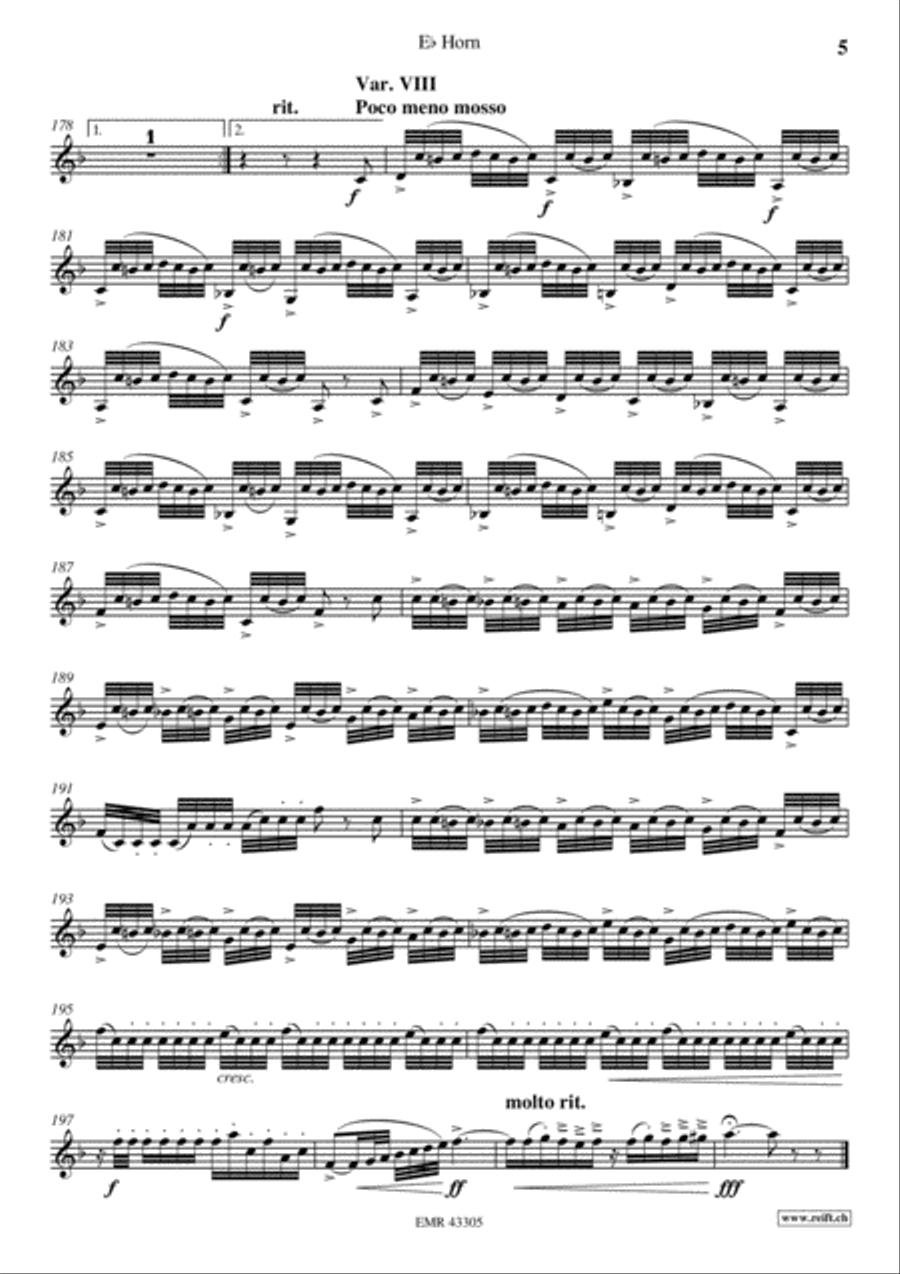 The Carnival Of Venice The Carnival Of Venice Horn scores gallery preview page 6