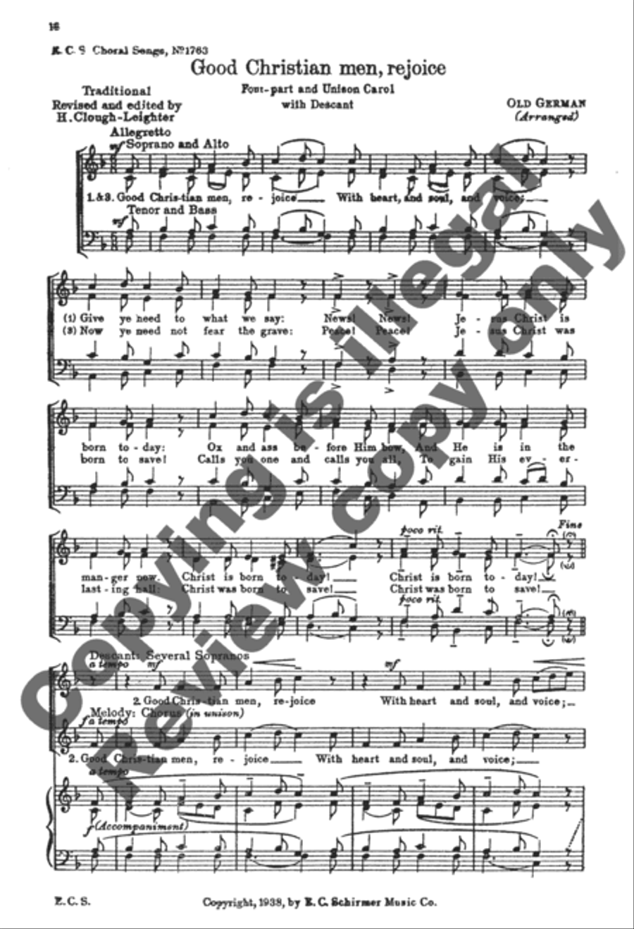 National Christmas Carols 4-Part scores gallery preview page 24