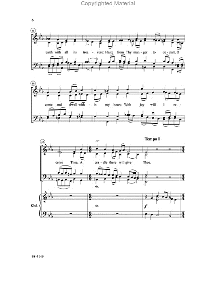 Break Forth, O Beauteous Heavenly Light (Culli) 4-Part scores gallery preview page 6