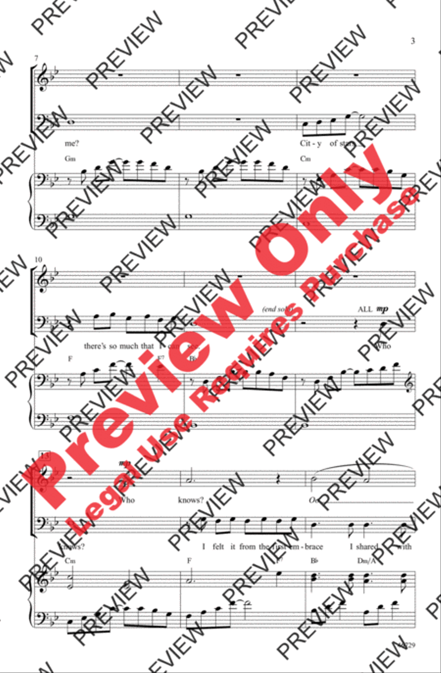 City of Stars 4-Part scores gallery preview page 3