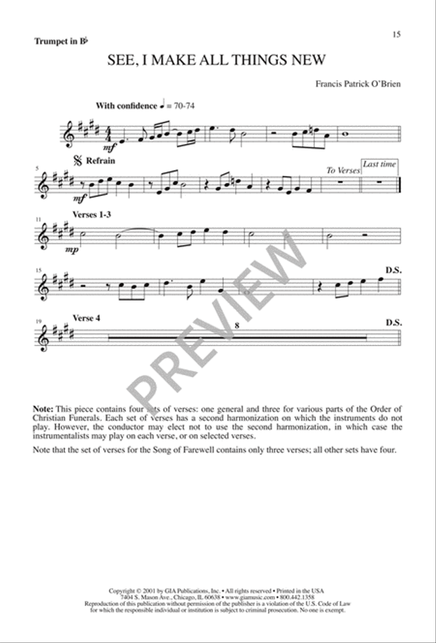 See, I Make All Things New 4-Part scores gallery preview page 15