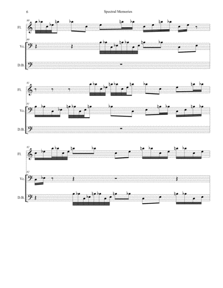 Spectral Memories - Hommage to Morton Feldman - for flute, Cello and Double Bass