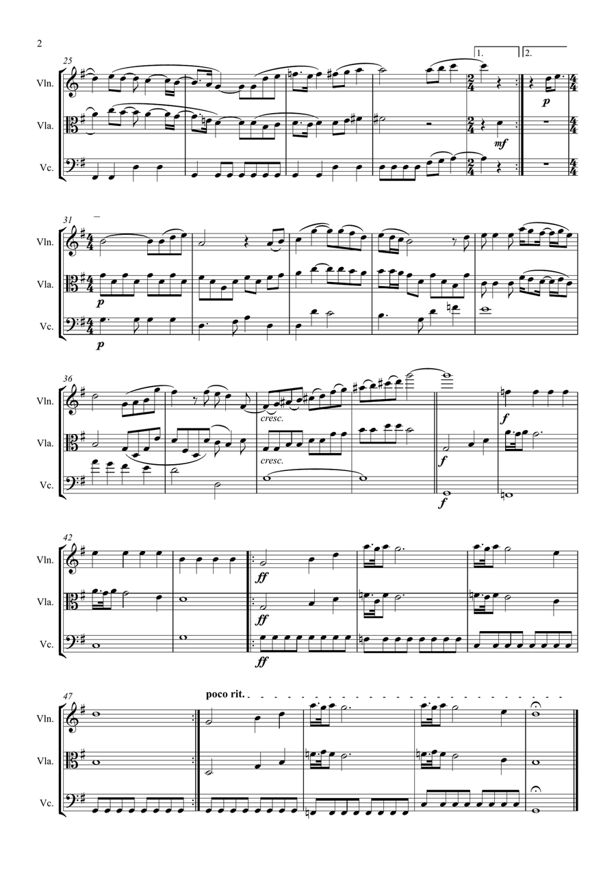 Hey Jude String Trio scores gallery preview page 2