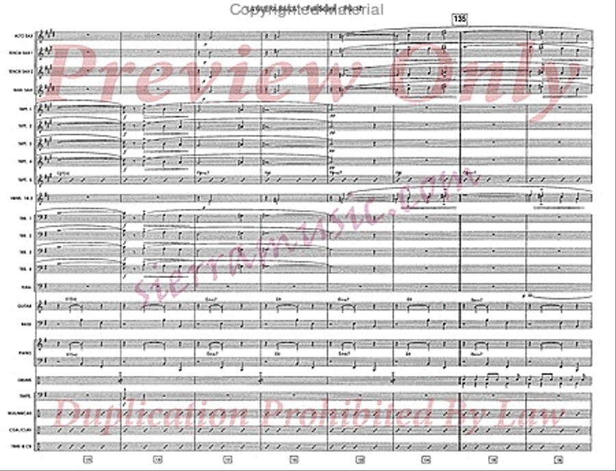 La Guera Baila (The Fair One Dances) Jazz Ensemble scores gallery preview page 18