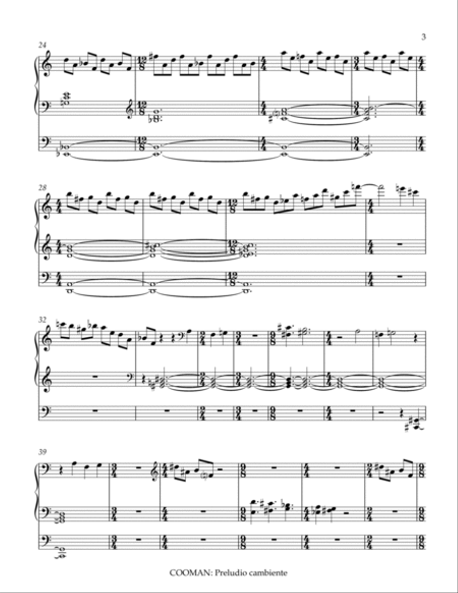Preludio cambiente Organ Solo scores gallery preview page 3