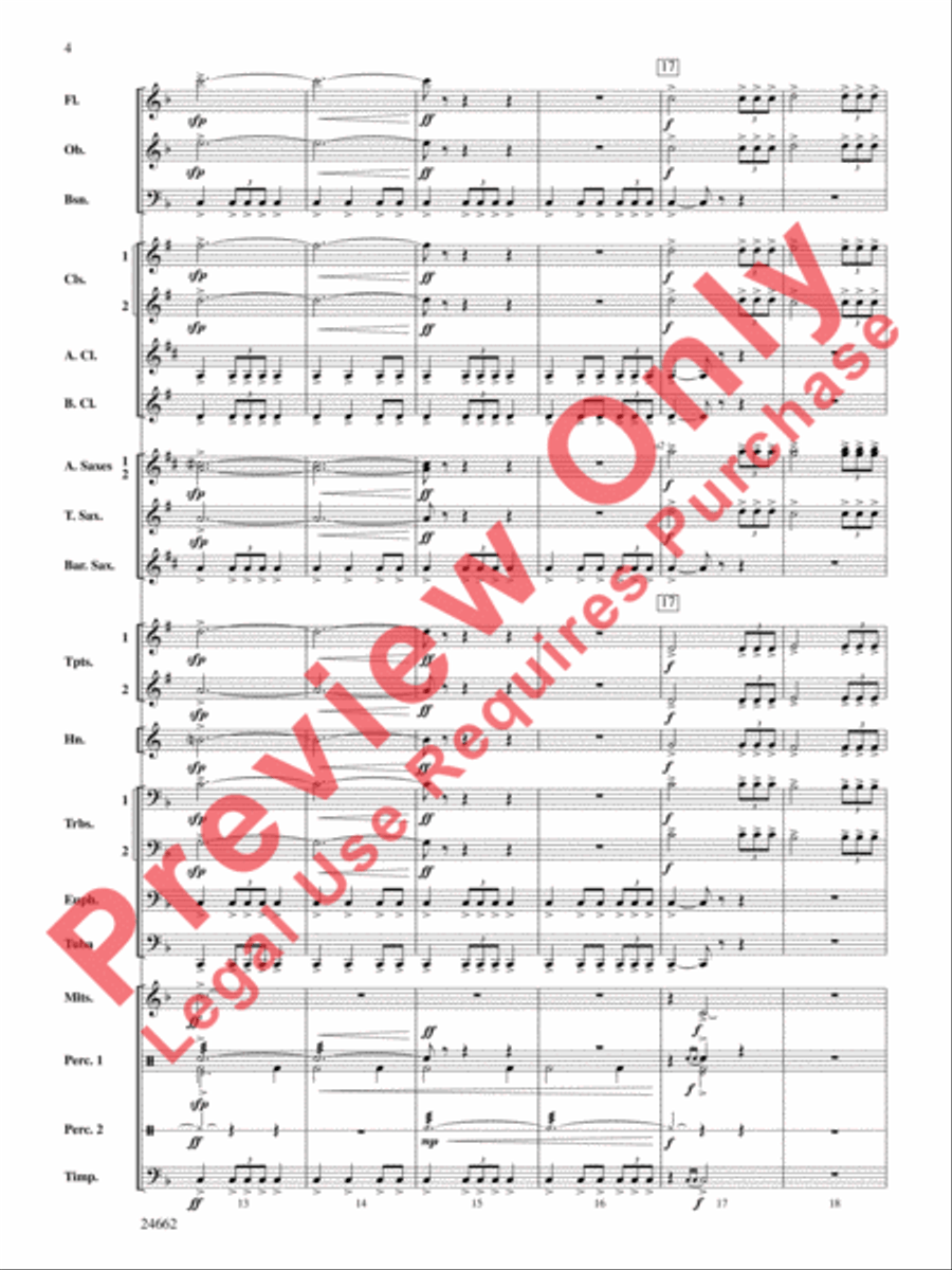 Timber City Trilogy Timber City Trilogy Concert Band scores gallery preview page 5