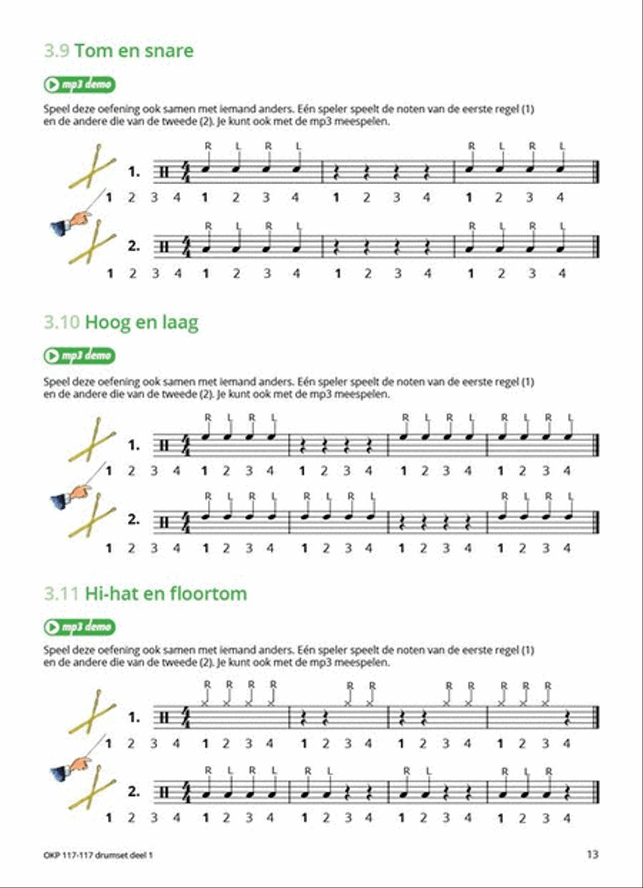 Samen Leren Samenspelen Vlaams Deel 1 Percussion scores gallery preview page 6