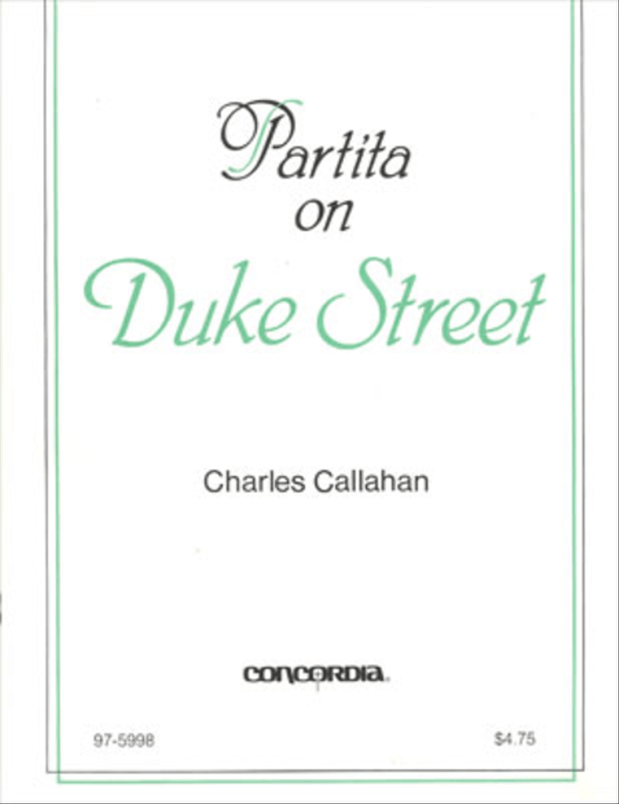 Partita on Duke Street (Callahan) Organ scores gallery preview page 1