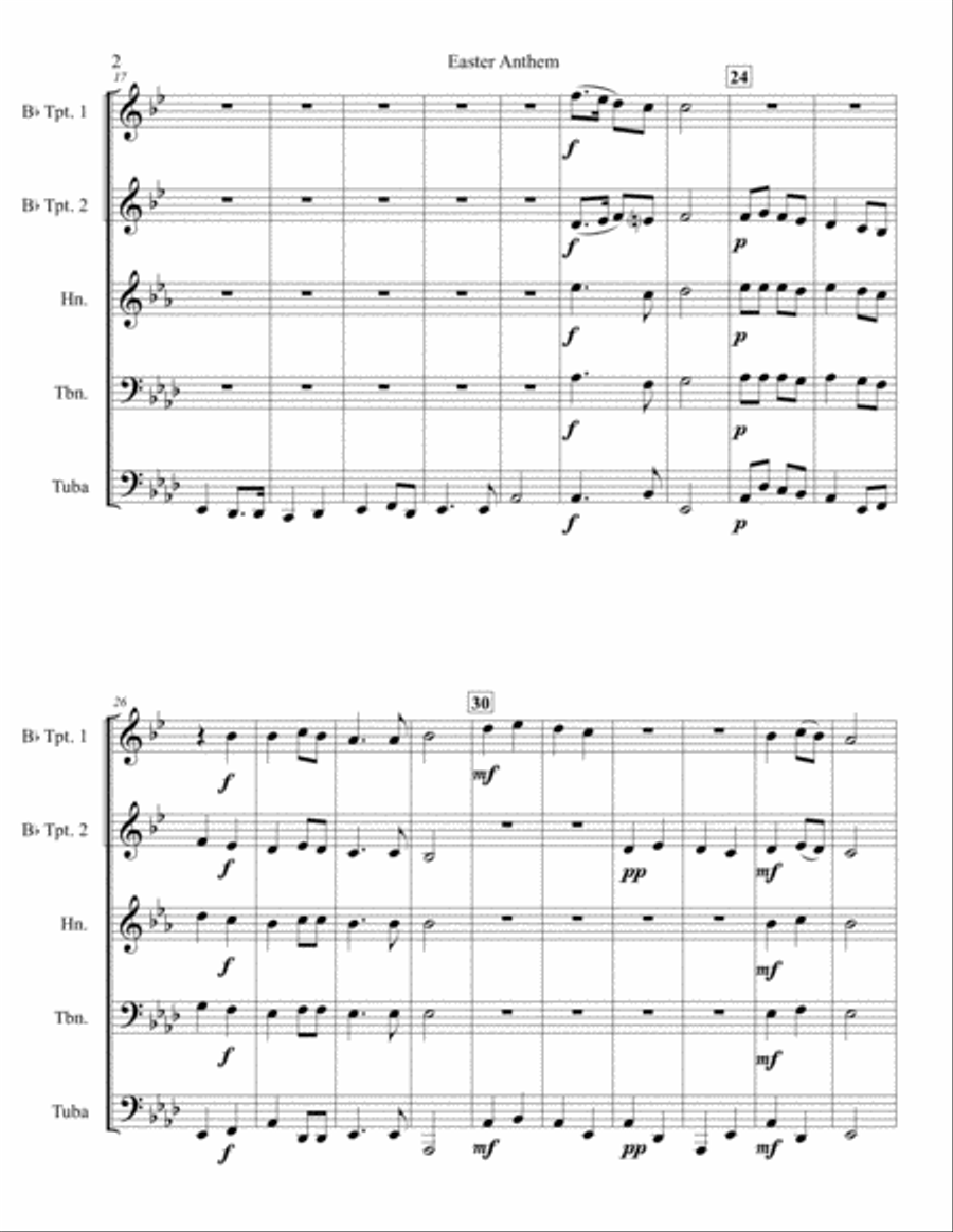 Eastertide Easter scores gallery preview page 2