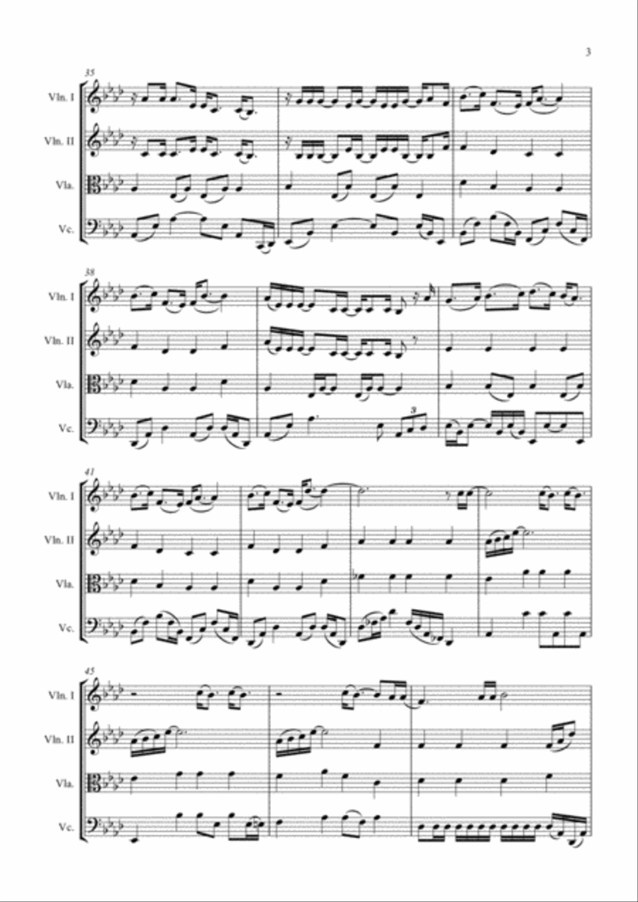 Never Enough Never Enough String Quartet scores gallery preview page 3