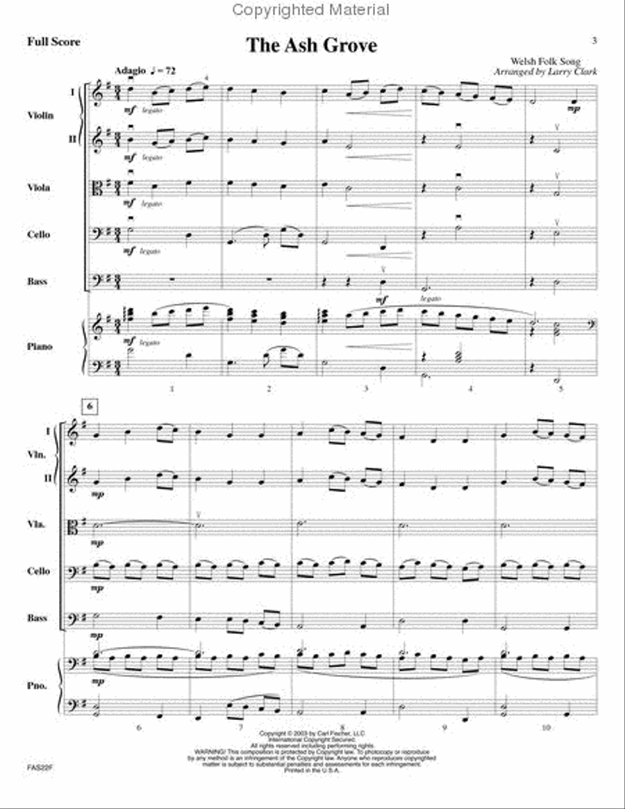 The Ash Grove The Ash Grove String Orchestra scores gallery preview page 2
