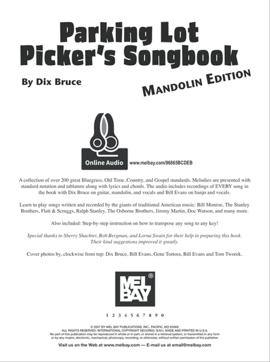 Parking Lot Picker's Songbook - Mandolin Mandolin scores gallery preview page 7