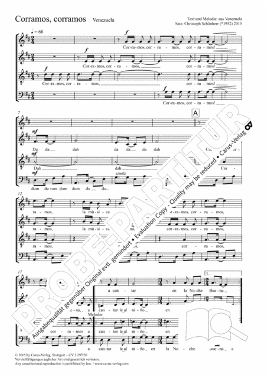 Corramos, corramos Corramos, corramos 4-Part scores gallery preview page 5