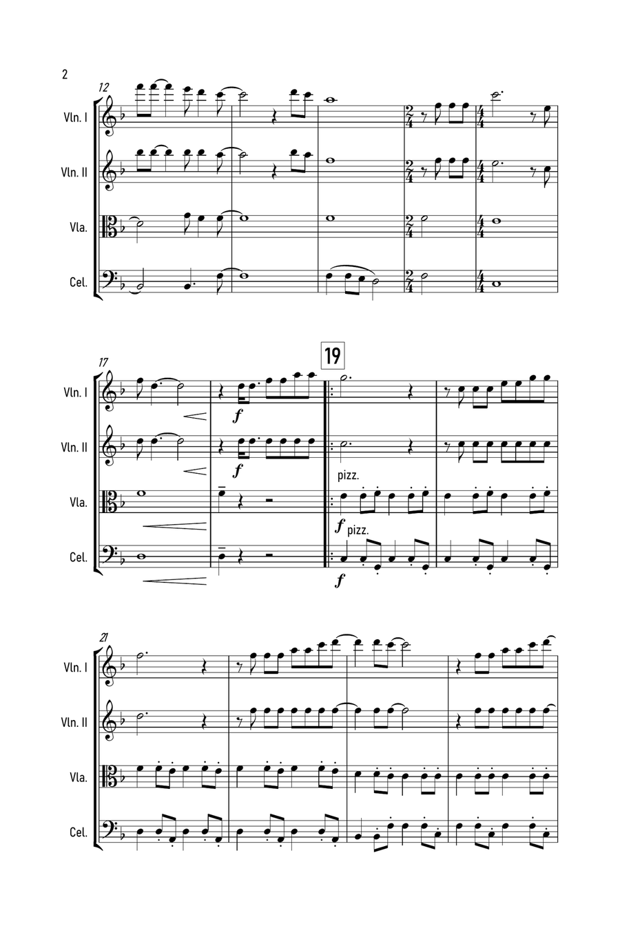 The Sound Of Silence String Quartet scores gallery preview page 3