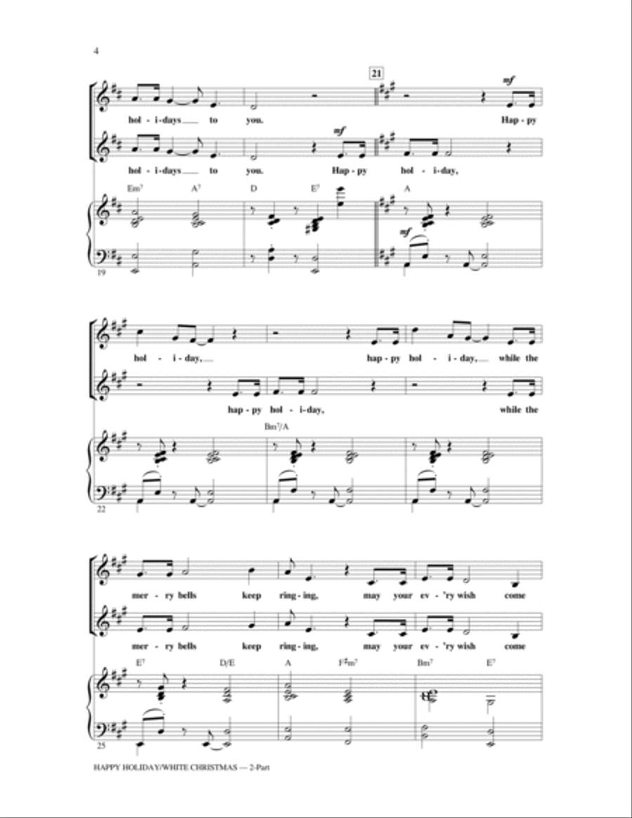 Happy Holiday (arr. Ed Lojeski) 2-Part scores gallery preview page 3