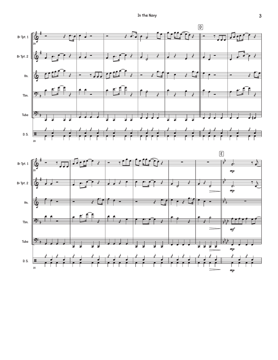 In The Navy Horn scores gallery preview page 3