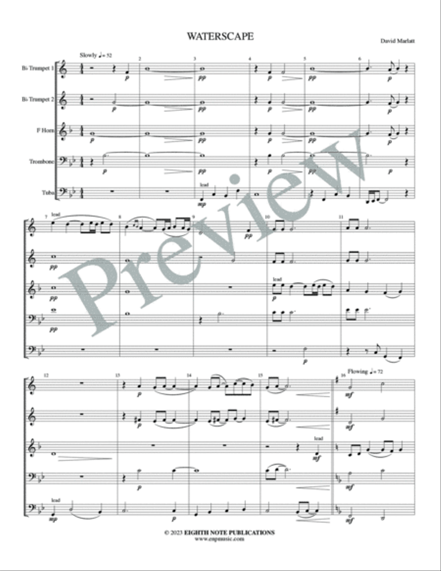 Waterscape Brass Quintet scores gallery preview page 3