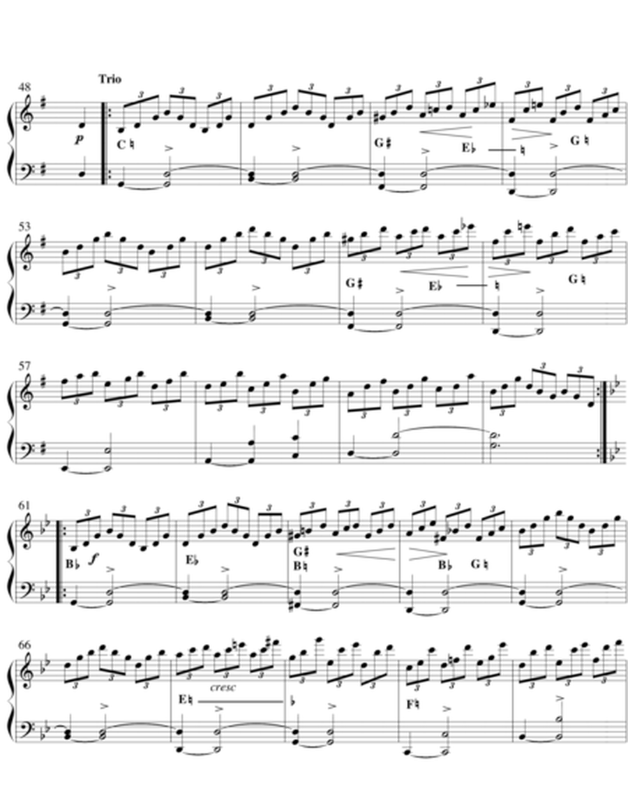 Impromptu, D935 #2, by Schubert, transcribed for harp solo