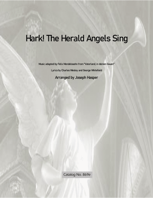 Hark! The Herald Angels Sing (SATB - easier piano part)