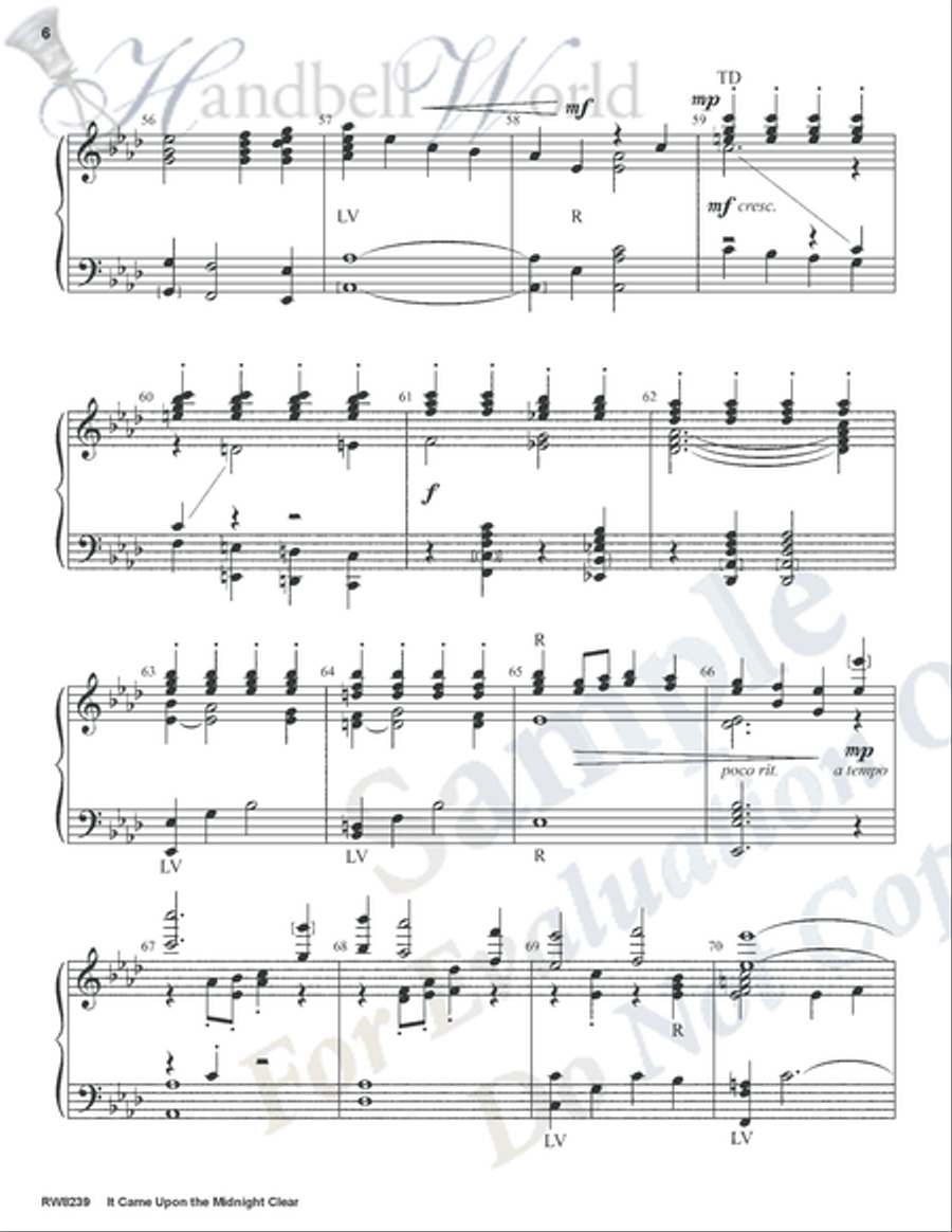 It Came Upon the Midnight Clear 5-Octaves scores gallery preview page 5
