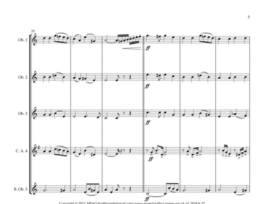 Ukrainian National Anthem for Oboe Quintet & Piano MFAO World National Anthem Series image number null