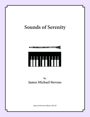 Book cover for Sounds of Serenity - Clarinet & Piano