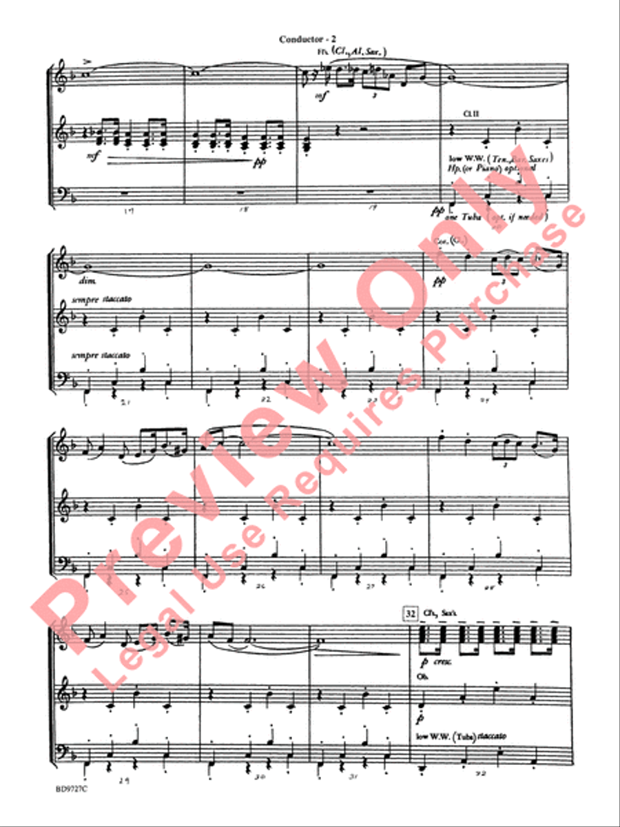 Pavanne (from Symphonette No. 2) Concert Band scores gallery preview page 4