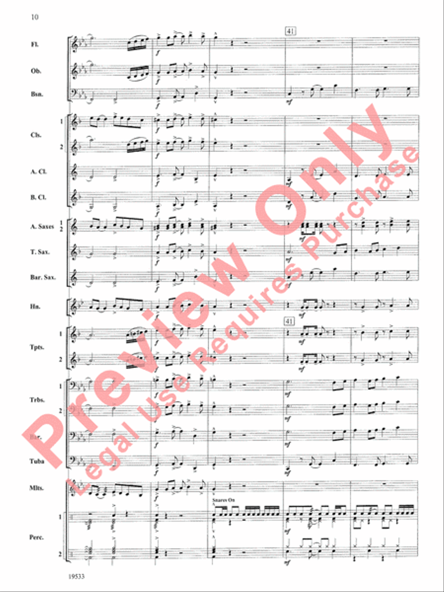 Fiero Concert Band scores gallery preview page 11