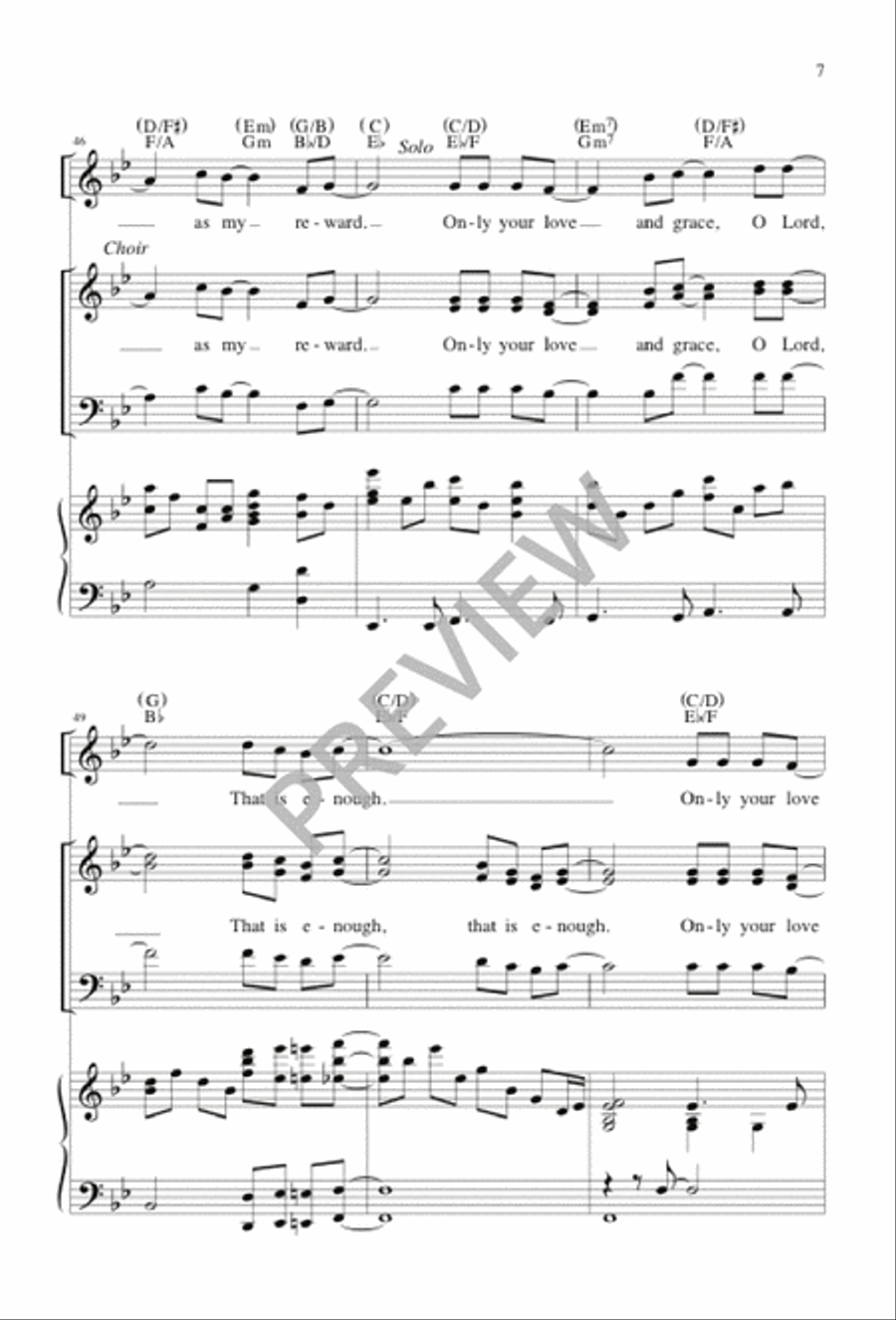 Only Your Love 4-Part scores gallery preview page 8