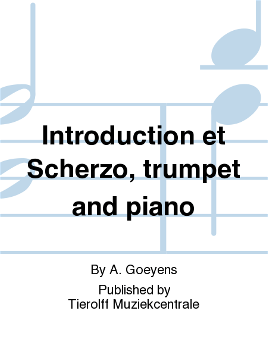 Introduction Et Scherzo, Trumpet & Piano Cornet scores gallery preview page 1