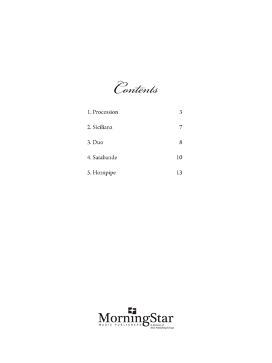 Suite in Classic Style Suite in Classic Style Organ scores gallery preview page 1