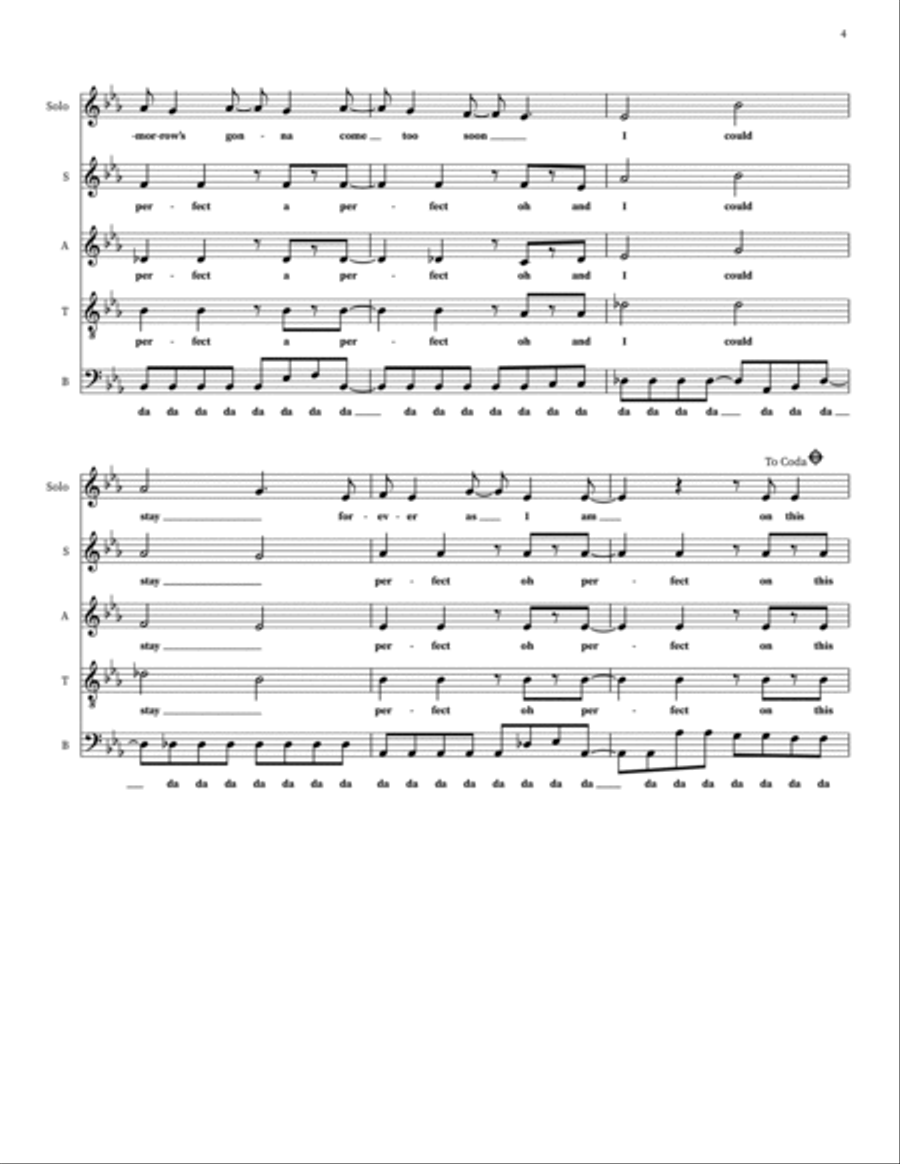 Perfect Day 4-Part scores gallery preview page 4