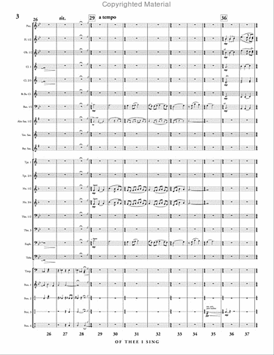 Of Thee I Sing Of Thee I Sing Concert Band scores gallery preview page 4