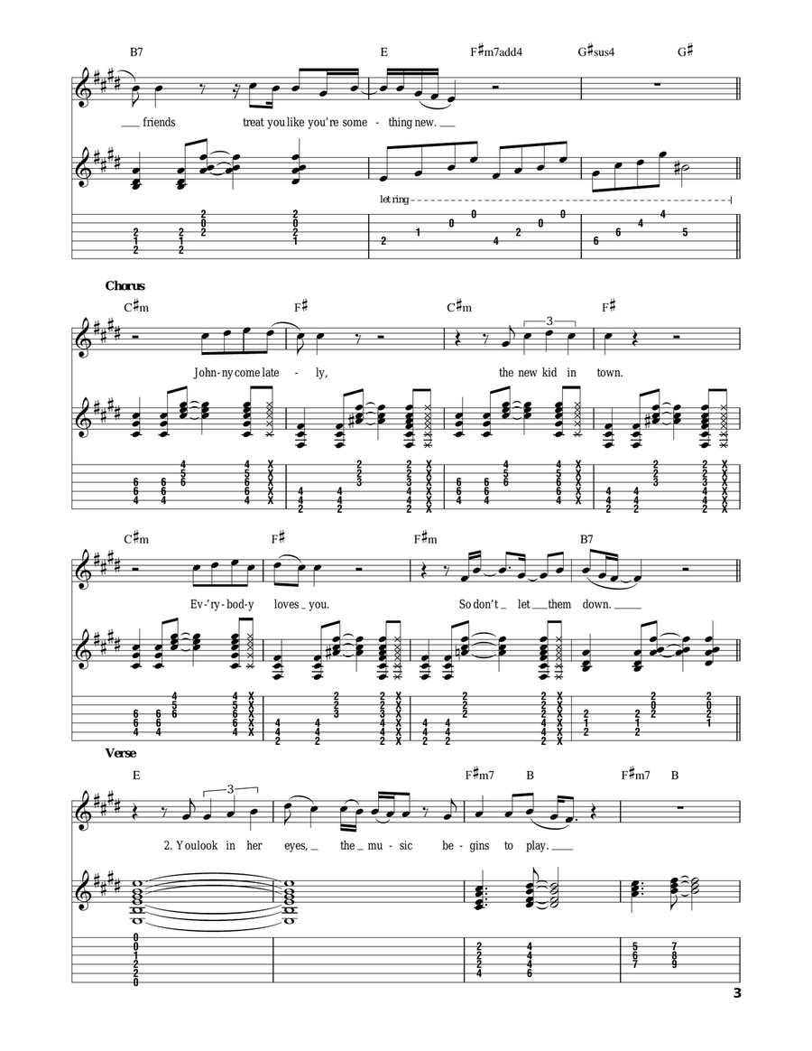 New Kid In Town Acoustic Guitar scores gallery preview page 3
