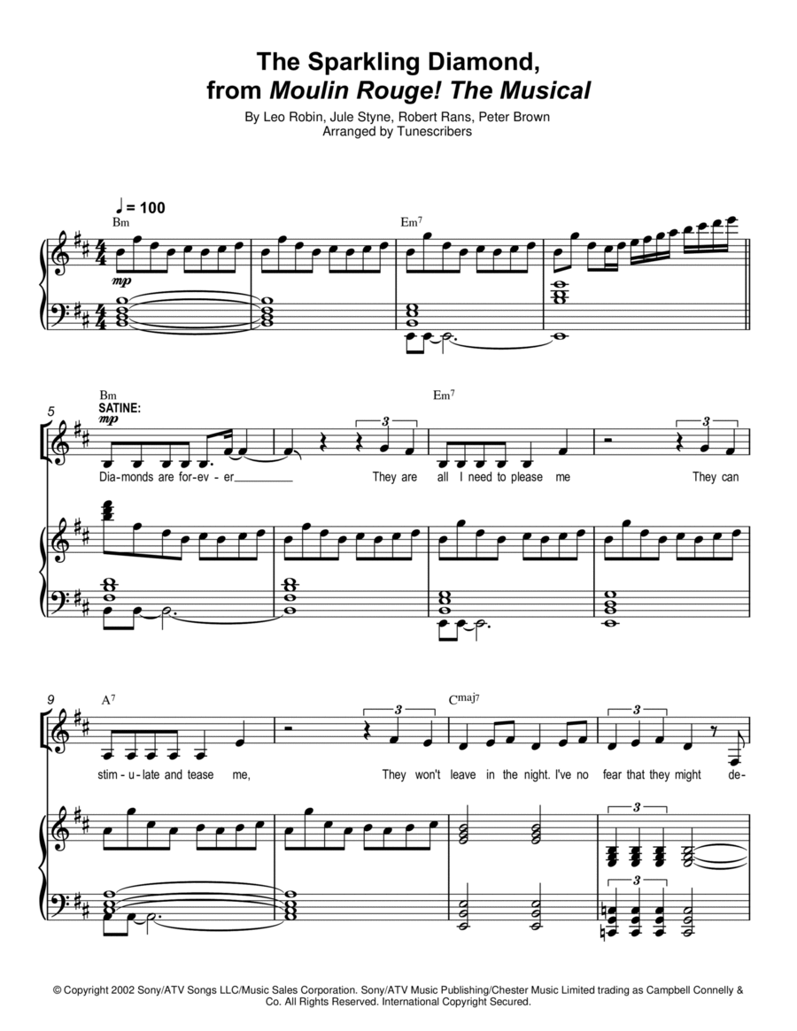 The Sparkling Diamond Choir scores gallery preview page 1