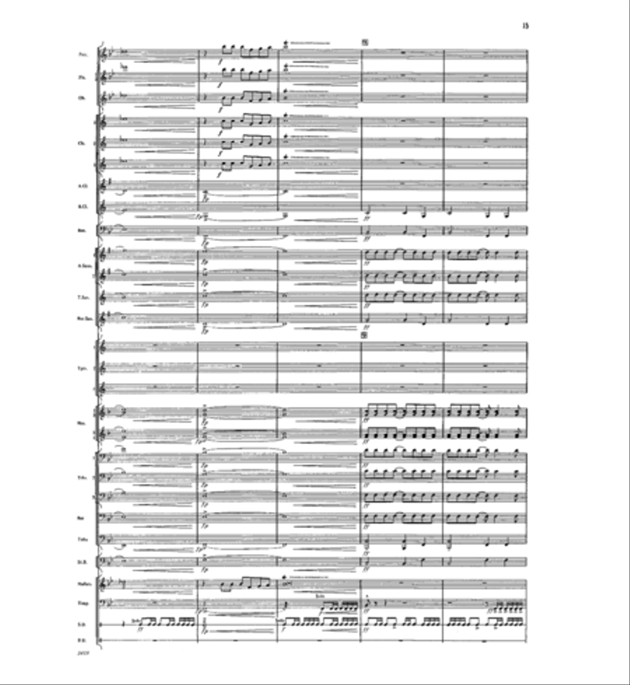 Three Folk Miniatures Concert Band scores gallery preview page 13