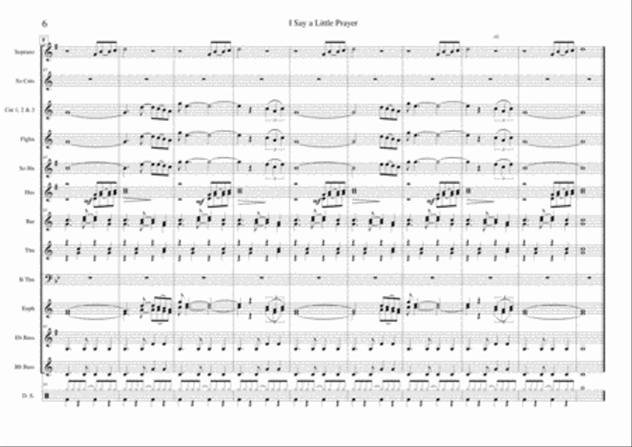 I Say A Little Prayer Small Ensemble scores gallery preview page 6