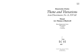 Book cover for Theme & Variations from Divertimento No 15, K287